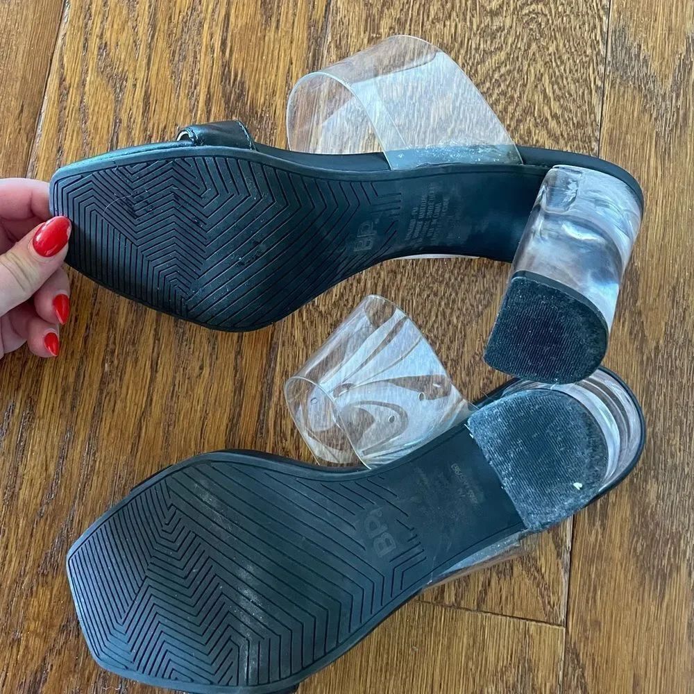 Black  & clear mules - Picture 3 of 3